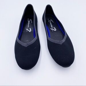Seven 7 Katelyn Black Flats Sz 8 Balletcore‎